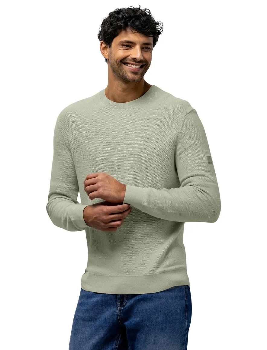State of Art trui groen regular fit