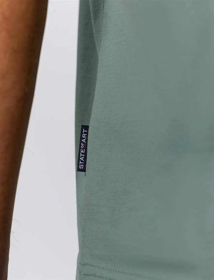 State of Art T-shirts zeegroen backprint pasta