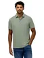 State of Art poloshirt linnenblend groen