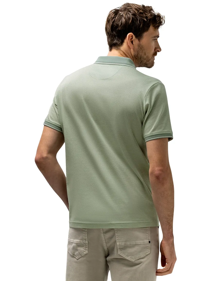 State of Art poloshirt groen katoen
