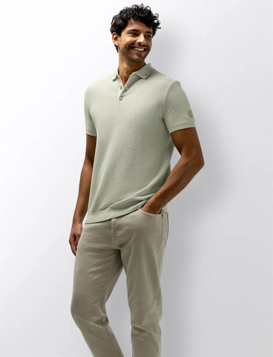 State of Art poloshirt korte mouw 3 knoops