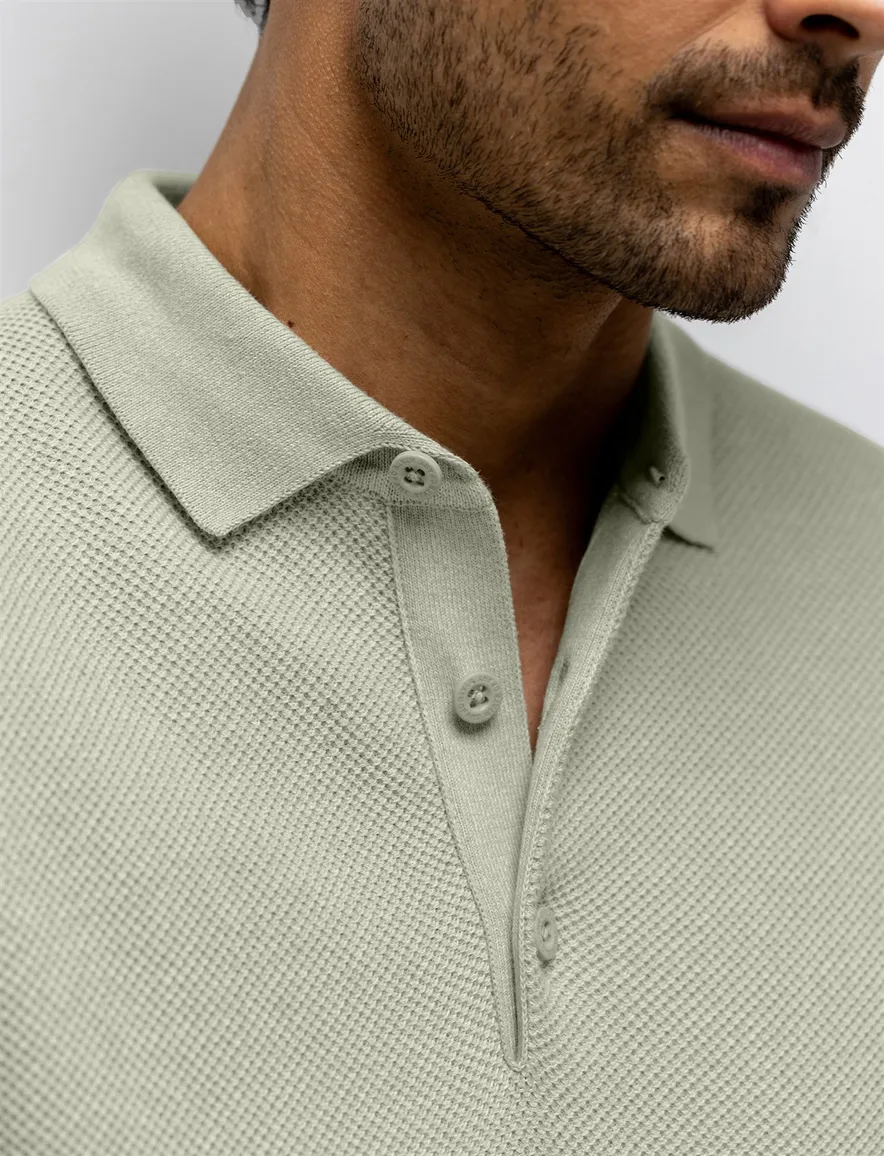 State of Art poloshirt korte mouw 3 knoops