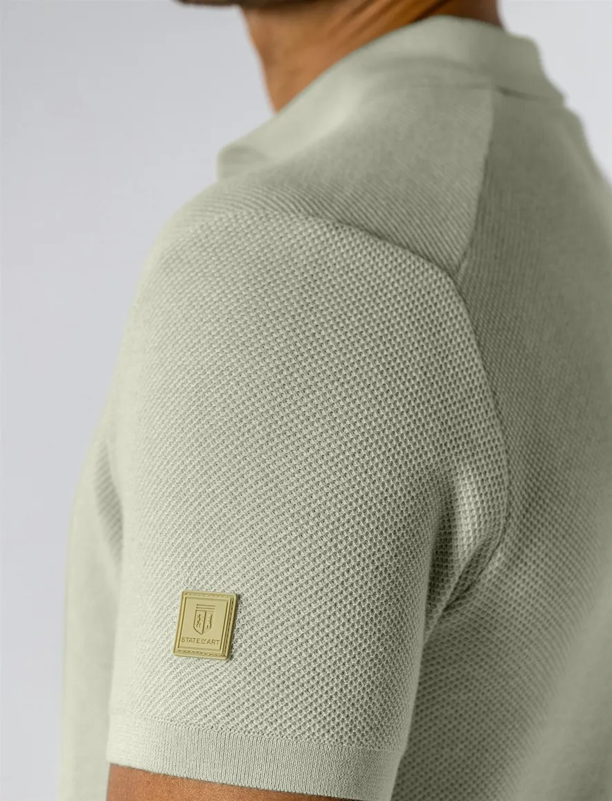 State of Art poloshirt korte mouw 3 knoops