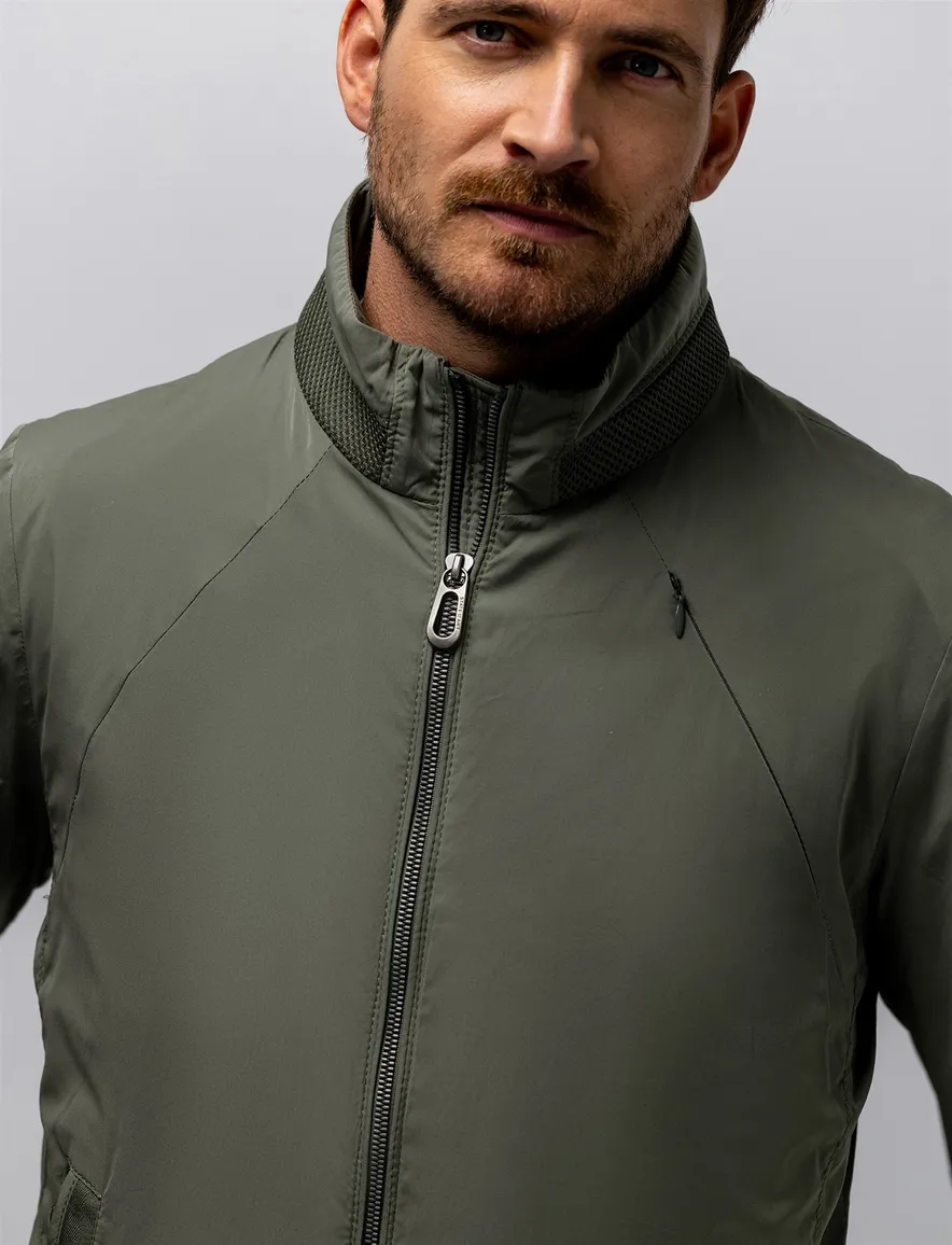 Groen windjack State of Art regular fit