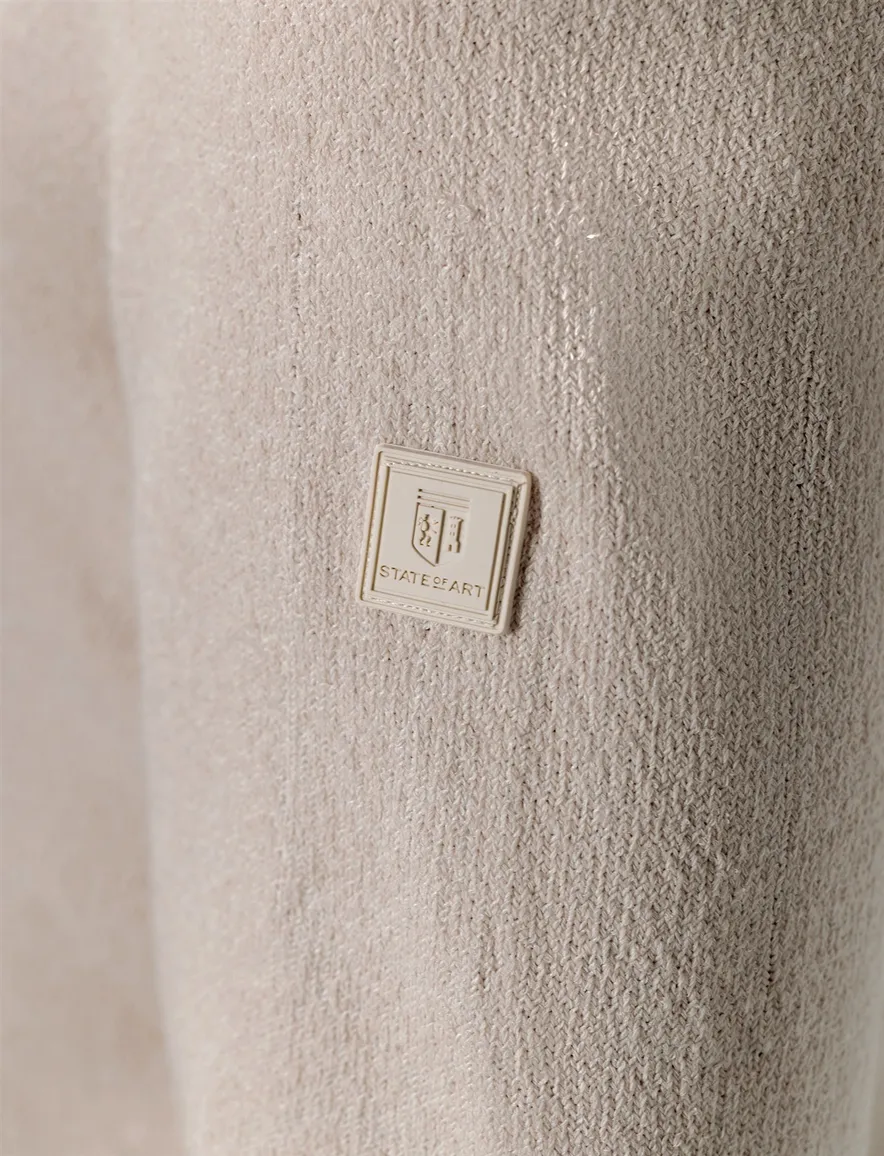 State of Art half zip trui creme