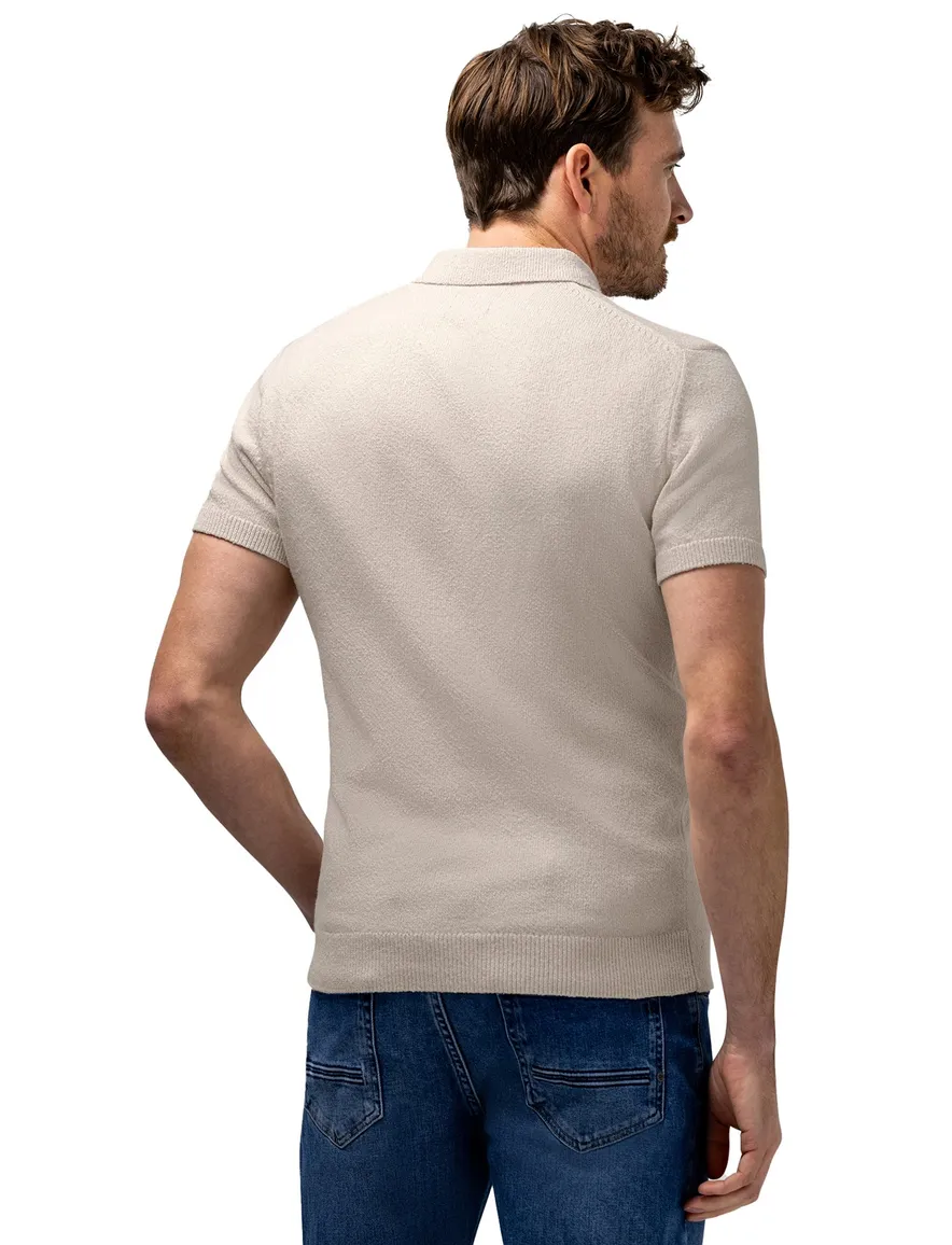 Korte mouw State of Art polo creme
