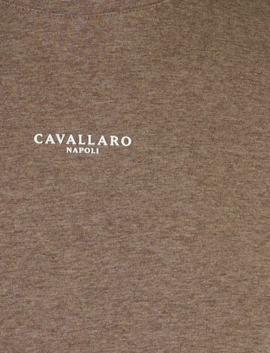 Cavallaro Baroni t-shirt bruin gemeleerd