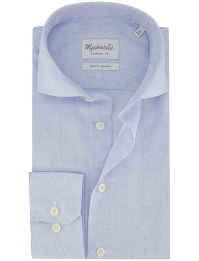 Profuomo Michaelis overhemd blauw geprint