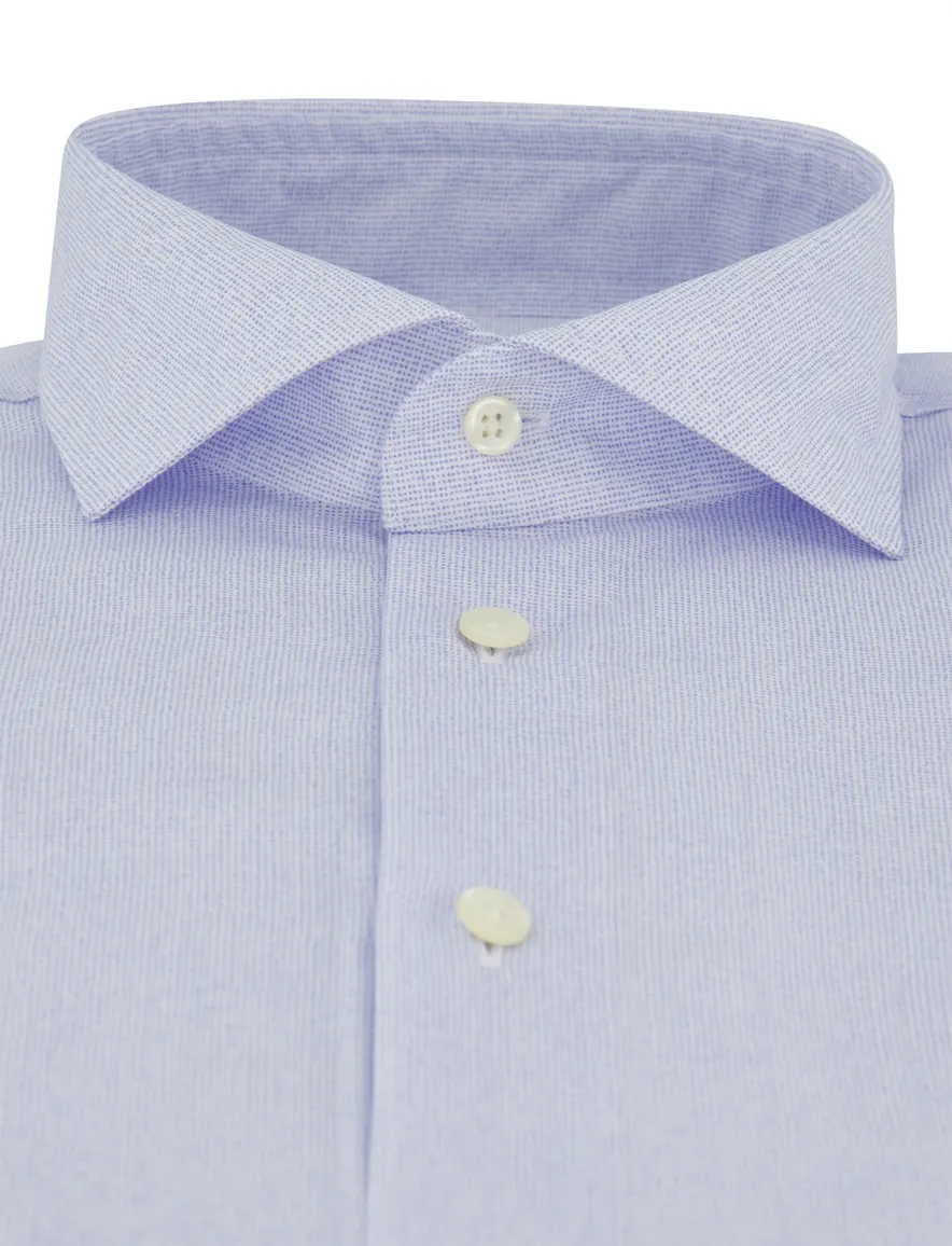 Michaelis overhemd blauw geprint