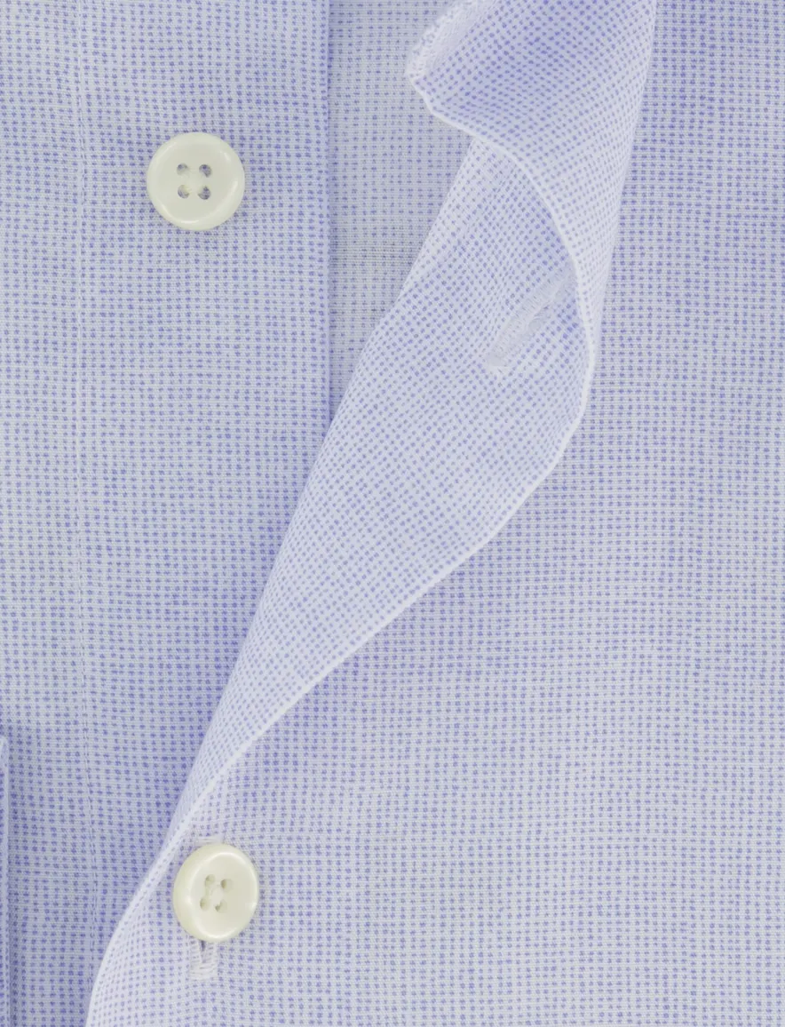 Michaelis overhemd blauw geprint