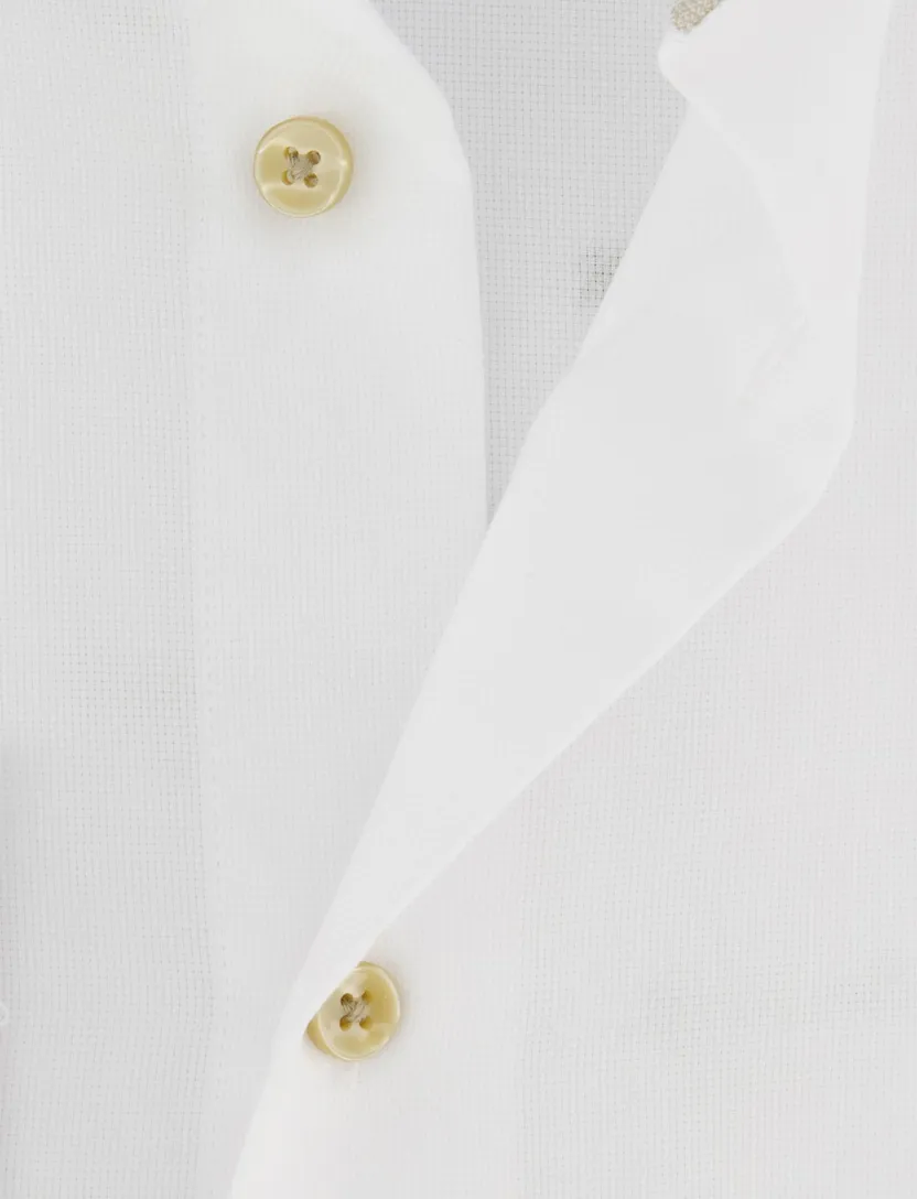 Overhemd Michealis slim fit wit strijkvrij