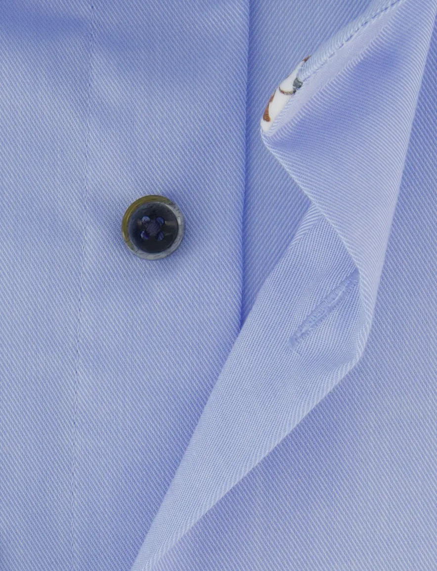 Strijkvrij slim fit overhemd Michealis lichtblauw cutaway boord