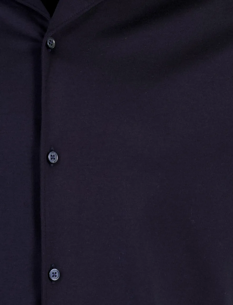 Desoto Regular Fit overhemd donkerblauw katoen