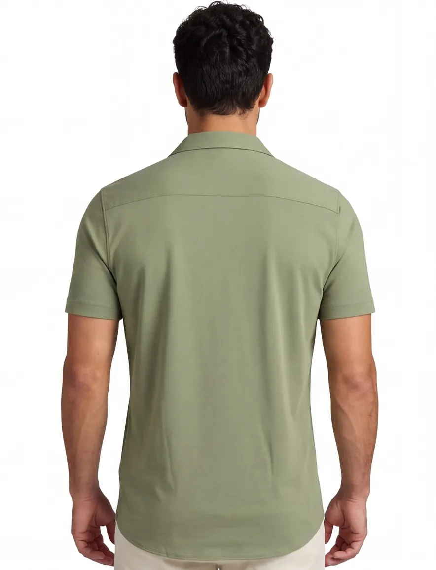 Desoto overhemd groen reverskraag