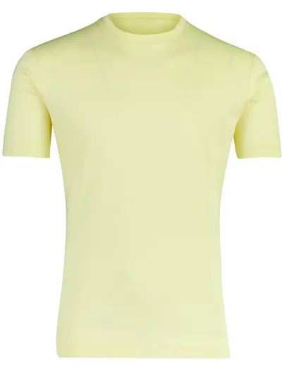 Desoto Desoto t-shirt geel 100% katoen ronde hals