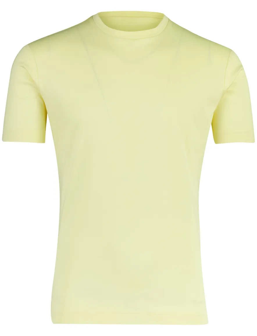 Geel Desoto t-shirt katoen ronde hals