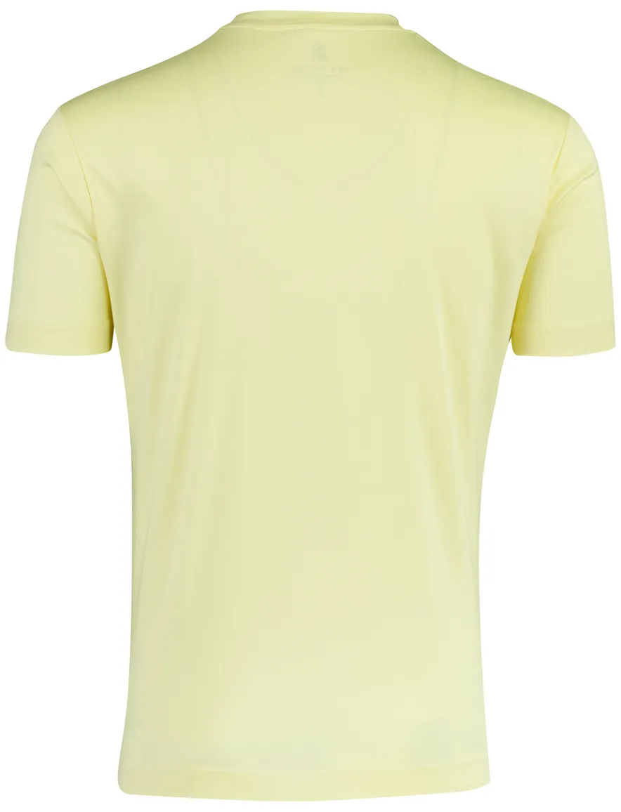 Geel Desoto t-shirt katoen ronde hals