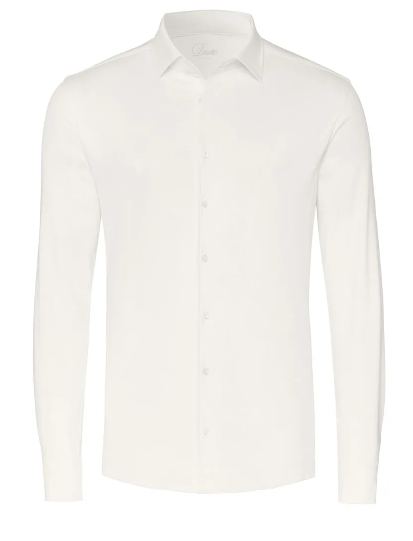 Wit overhemd Desoto Luxury Tailored Fit wide spread boord