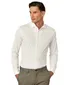 Crème overhemd Desoto Luxury Tailored Fit wide spread boord