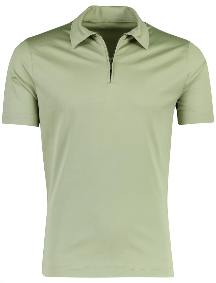 Desoto poloshirt groen wijde fit