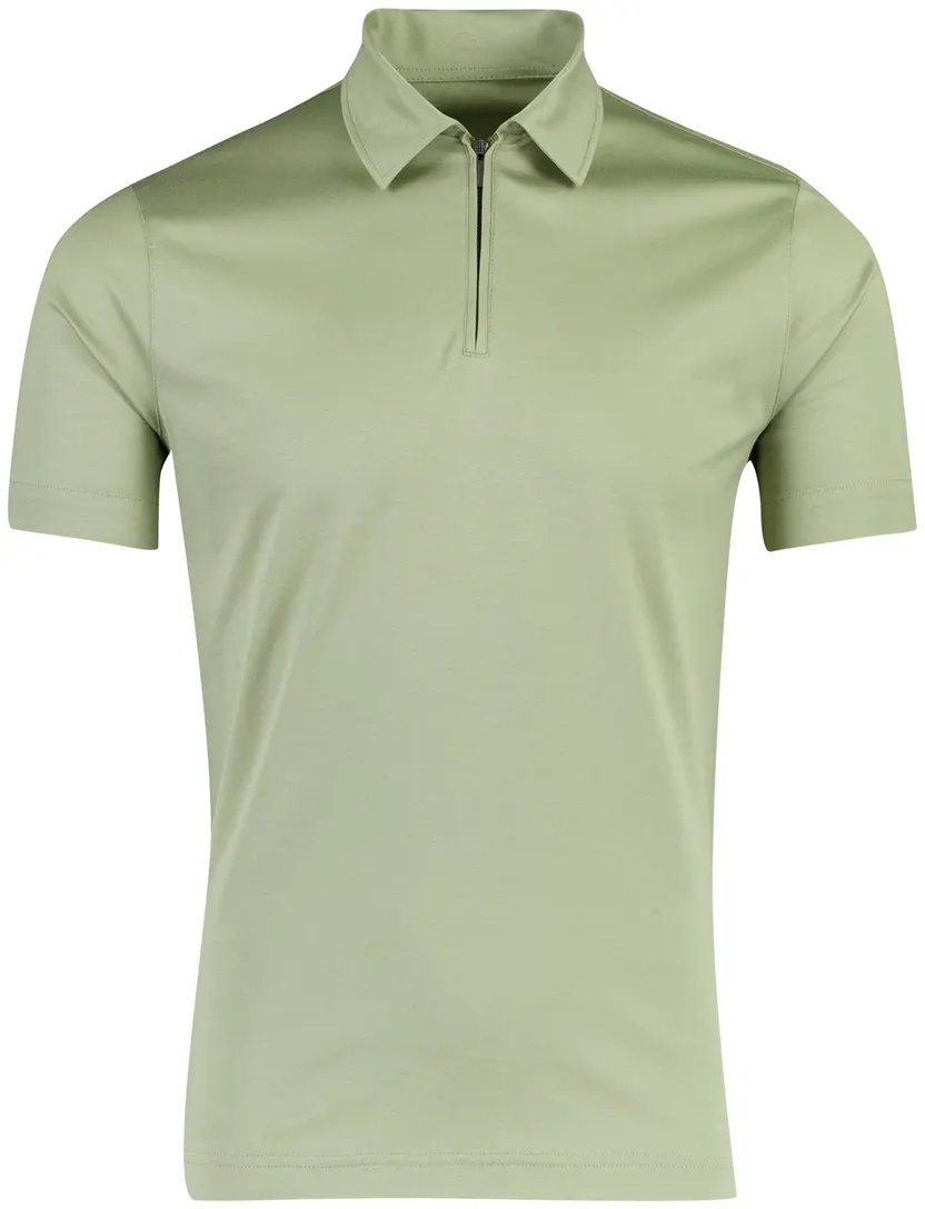 Desoto poloshirt groen wijde fit