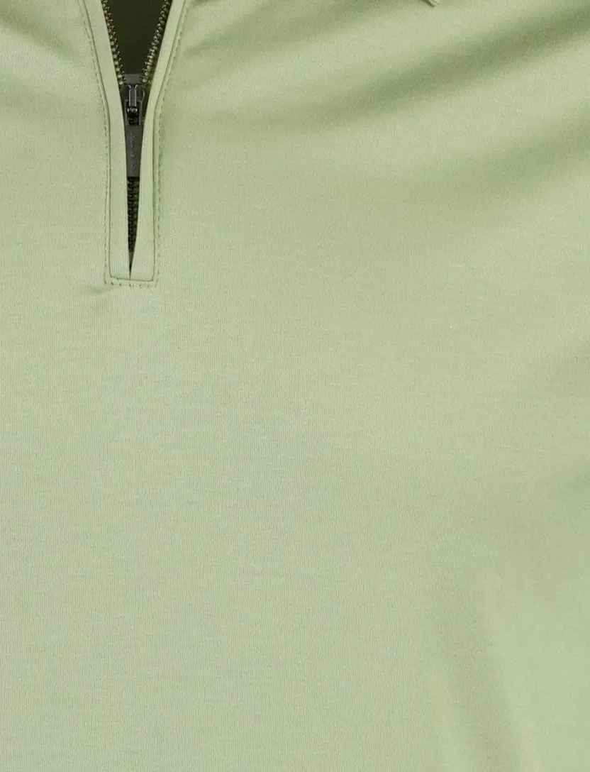 Desoto poloshirt groen wijde fit