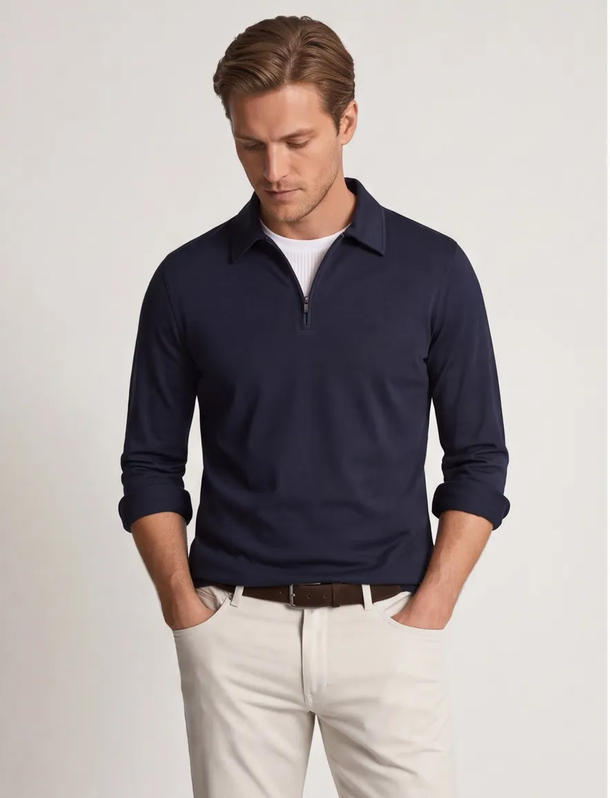 Trui Desoto donkerblauw