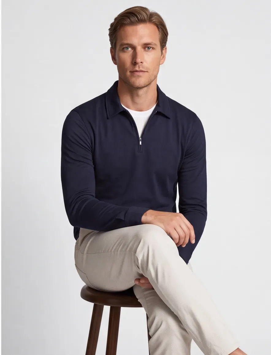 Trui Desoto donkerblauw