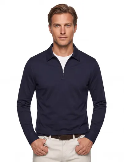 Desoto Desoto poloshirt donkerblauw