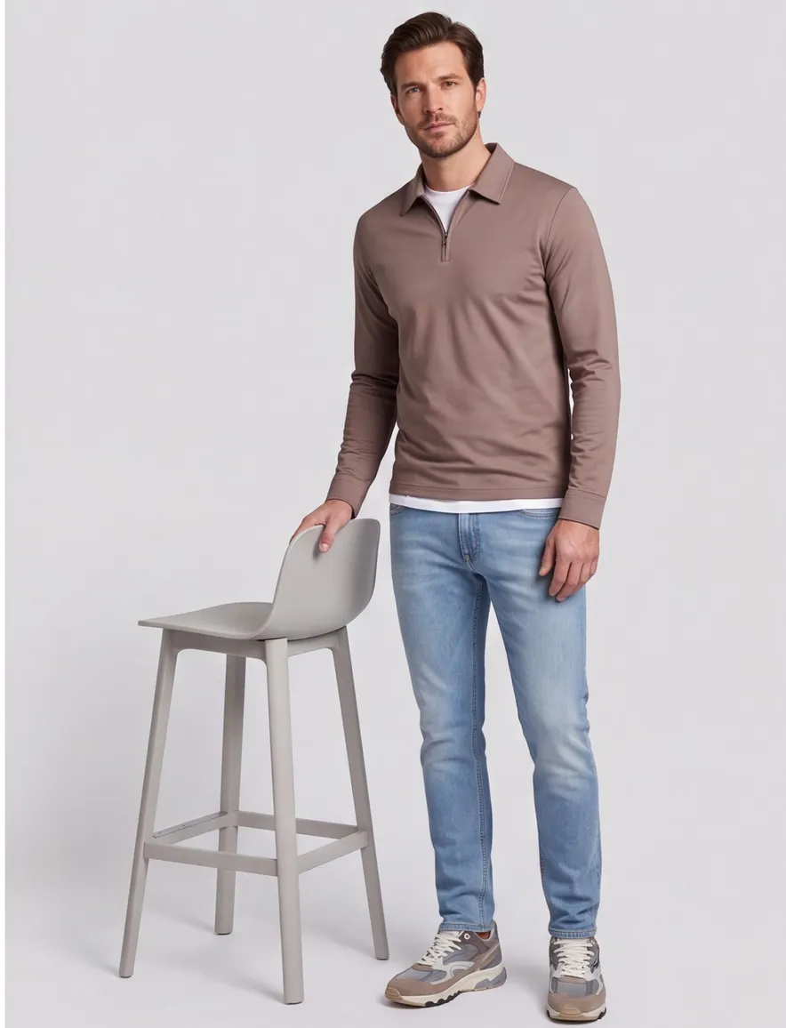 Desoto poloshirt beige