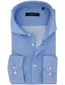 Desoto Luxury overhemd blauw katoen witte knoop