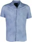 Desoto Regular Fit overhemd blauw gemêleerd katoen