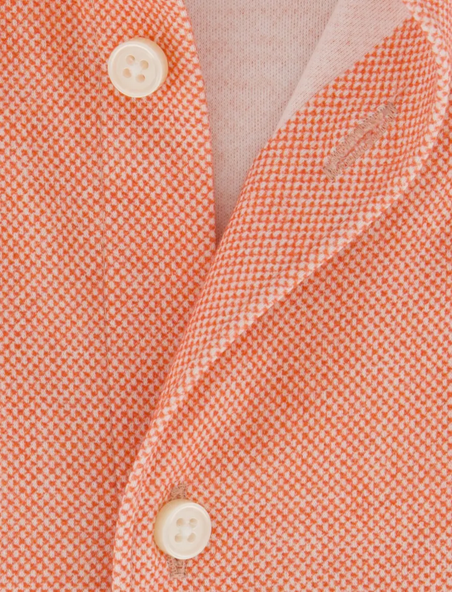 Desoto Casual overhemd oranje srtrijkvrij jersey