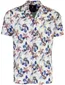 Desoto overhemd Regular Fit wit blauw geprint 100% katoen
