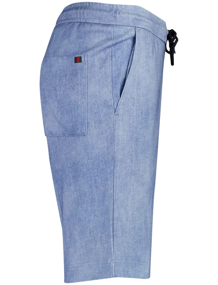 Desoto shorts lichtblauw gemeleerd elastische band