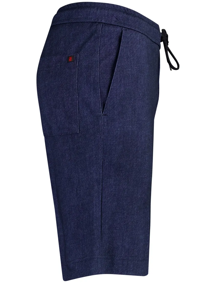 Desoto short navy gemêleerd met elastische band