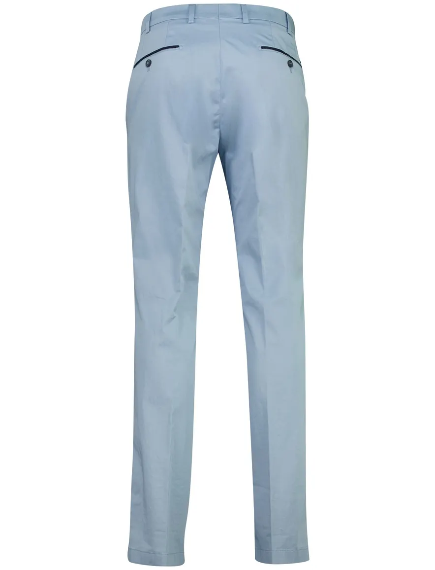 Blauwe pantalon Hiltl flatfront