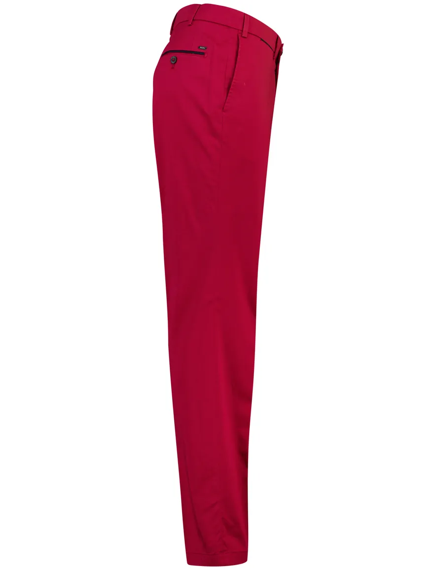 Rode pantalon Hiltl flat front model