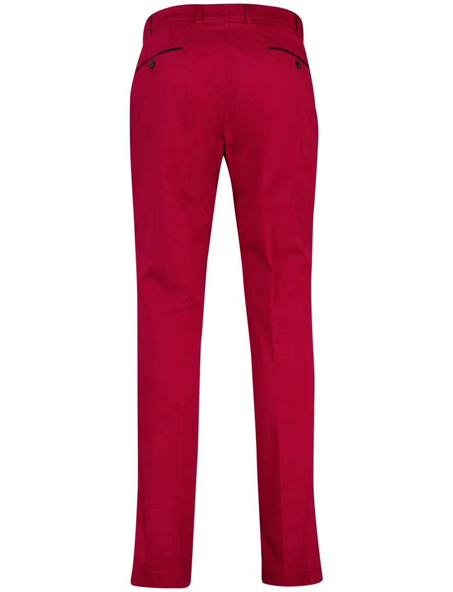 Rode pantalon Hiltl flat front model