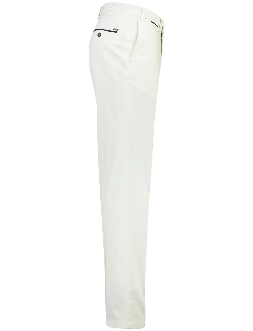 Witte pantalon flatfront Hiltl