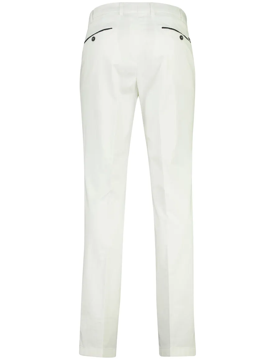 Witte pantalon flatfront Hiltl