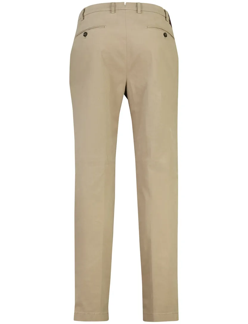 pantalon Gardeur Tybalt beige normale fit flatfront model