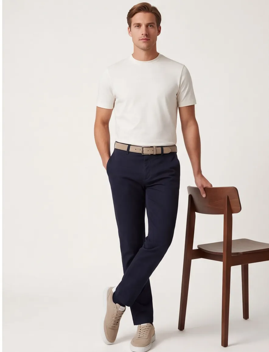 Broek Gardeur donkerblauw