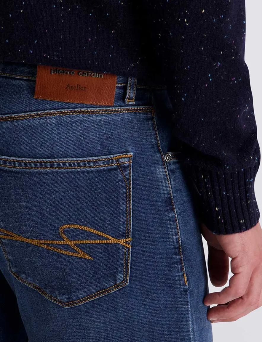 Pierre Cardin Lyon spijkerbroek donkerblauw