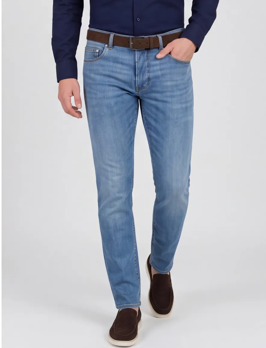 Lichtblauwe jeans Pierre Cardin Lyon