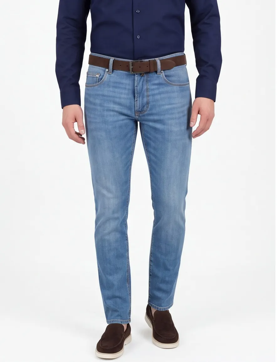 Lichtblauwe jeans Pierre Cardin Lyon