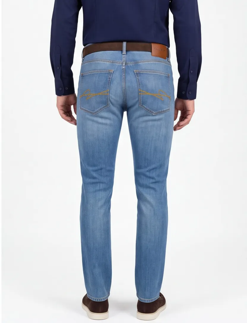 Jeans Pierre Cardin lichtblauw normale fit Lyon