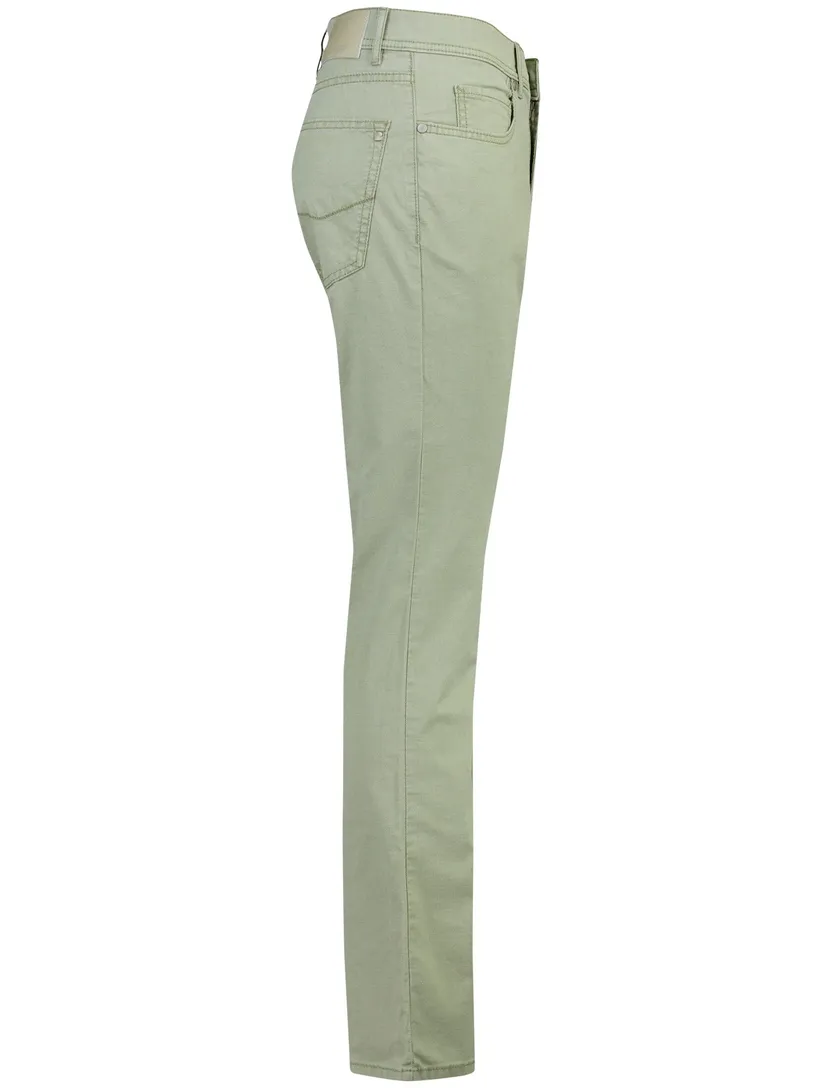 pantalon Pierre Cardin groen normale fit 5-pocket model