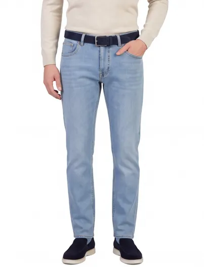 Pierre Cardin Broeken Pierre Cardin blauw normale fit stretch