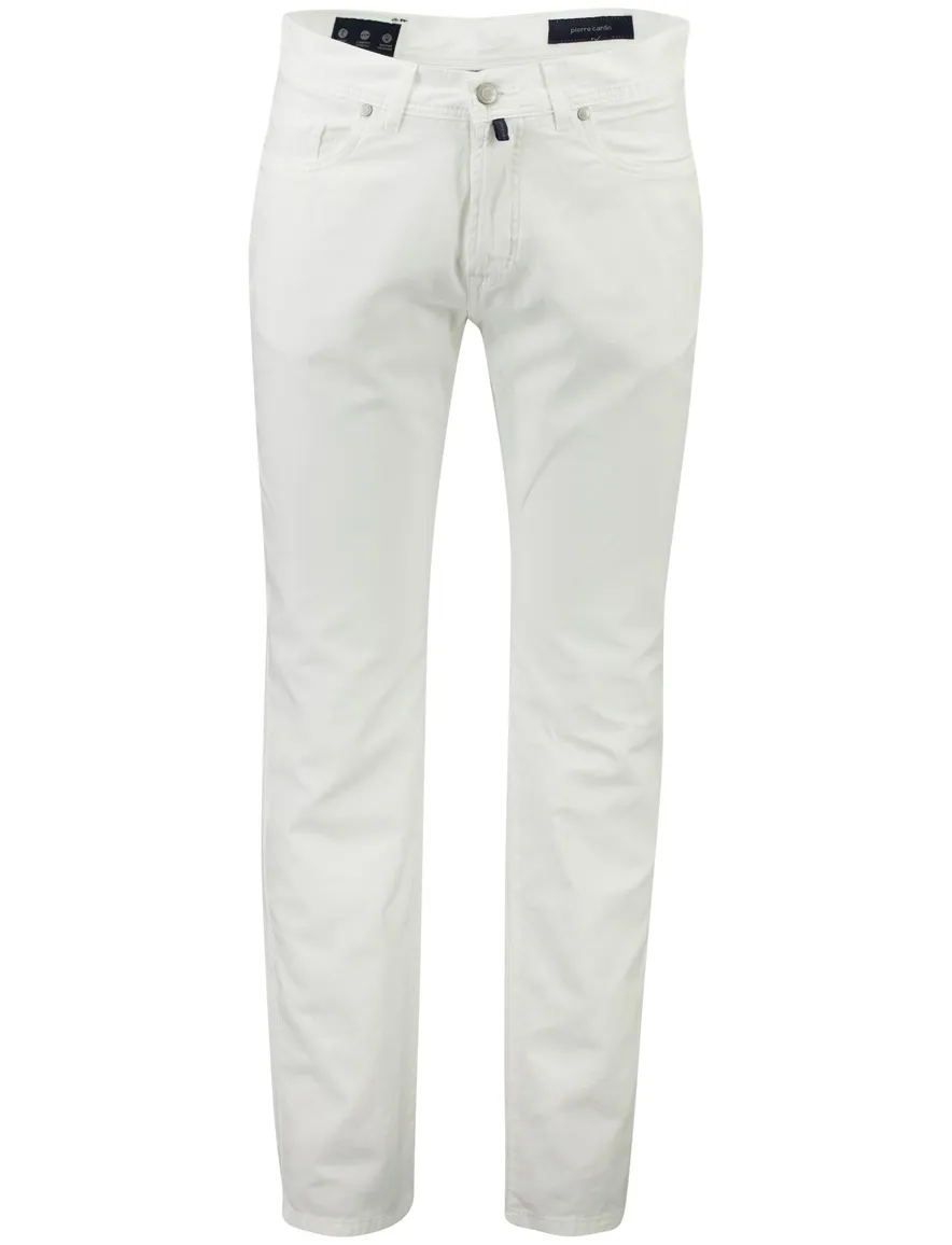 Broek Pierre Cardin wit normale fit katoen